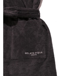 ジェラートピケ gelatopique ストライプ パイル バスローブ ガウン ジェラートピケ gelatopique ストライプ パイル バスローブ ガウン