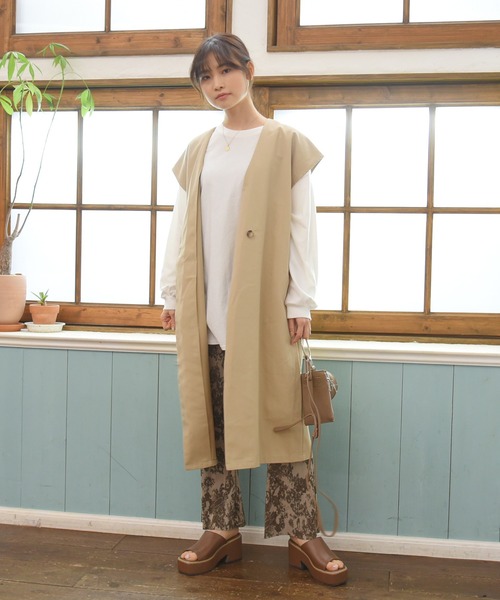 NOFALL（ノーフォール）の「厚底スクエアトゥミュールサンダル（サンダル・レディース・ホワイト/ブラック/ブラウン/ベージュ・S/M/L/LL）」の16枚目の写真