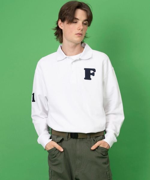 FILA(フィラ)の「FILA/フィラ ワッペンロゴ刺繍 ナンバリング 綿100% ドロップショルダー 長袖ポロシャツ(ポロシャツ・メンズ・ホワイト/ブラック/ダークグリーン/ネイビー・LL/S/M/L/5L/4L)」の22枚目の写真