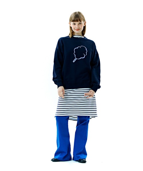 A'GEM/9 × .kom『CLOTTY/クロッティ』BIG CC OUTLINE SWEAT