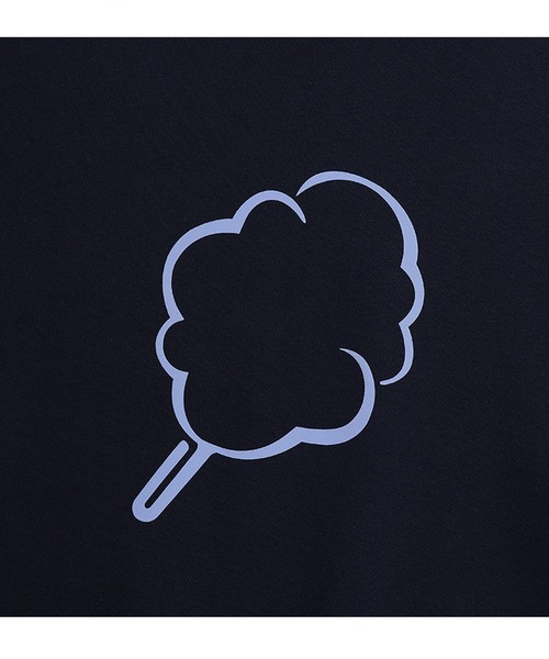 CLOTTY(クロッティ)の「A'GEM/9 × .kom『CLOTTY/クロッティ』BIG CC OUTLINE SWEAT-SHIRT/ビッグ綿あめ アウトラインデザイン スウェットシャツ(スウェット・レディース・イエロー/ネイビー/ライトグリーン・FREE)」の9枚目の写真