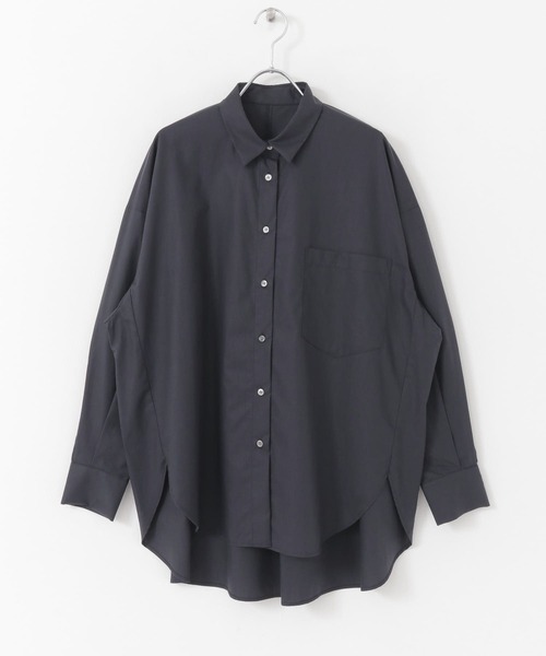 URBAN RESEARCH（アーバンリサーチ）の「コクーンシャツ（シャツ/ブラウス・レディース・オフホワイト/ライトベージュ/ネイビー・FREE）」の11枚目の写真