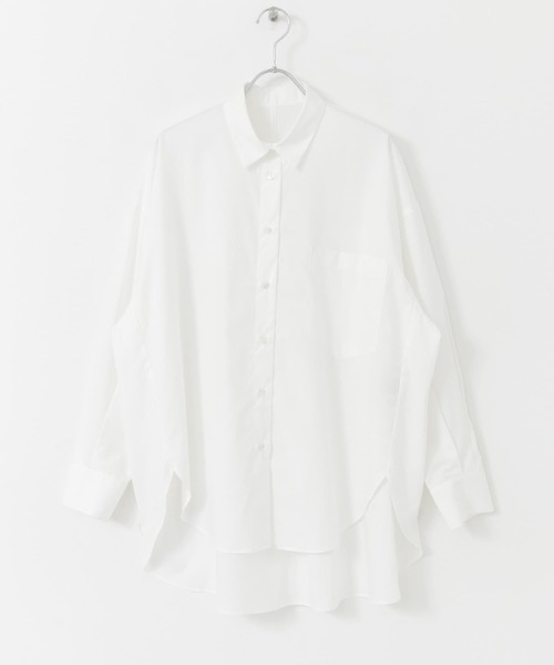 URBAN RESEARCH（アーバンリサーチ）の「コクーンシャツ（シャツ/ブラウス・レディース・オフホワイト/ライトベージュ/ネイビー・FREE）」の12枚目の写真