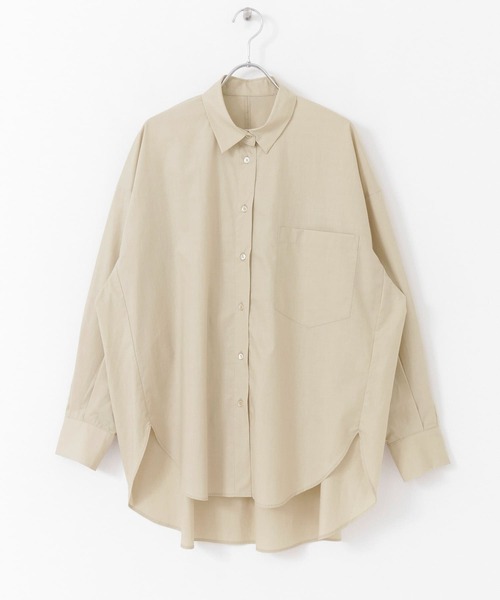 URBAN RESEARCH（アーバンリサーチ）の「コクーンシャツ（シャツ/ブラウス・レディース・オフホワイト/ライトベージュ/ネイビー・FREE）」の13枚目の写真