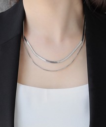 blackdia ocean（ブラックダイヤオーシャン）の「blackdia ocean 金属アレルギー対応 ステンレス ダブルチェーンネックレス（ネックレス）」