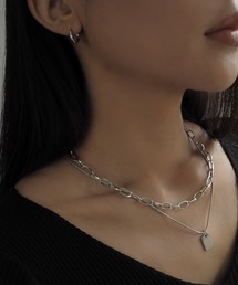 blackdia ocean（ブラックダイヤオーシャン）の「blackdia ocean 金属アレルギー対応 ステンレス ダブルチェーンネックレス（ネックレス）」
