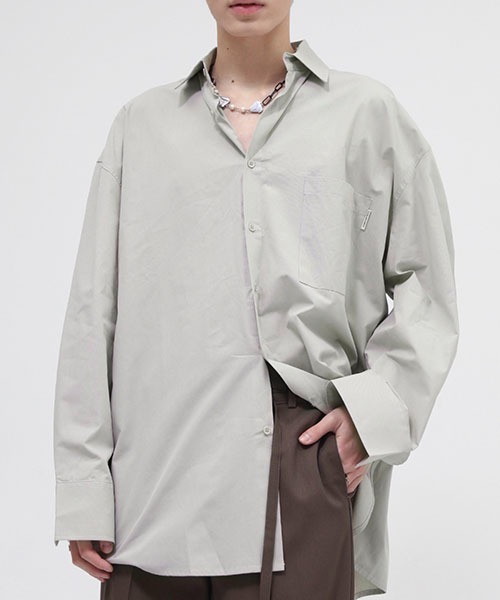 WESTBOY(ウエストボーイ)の「【WB ORIGINALS】Relaxy Casual Shirt WO22S2TP07(シャツ/ブラウス・メンズ・ホワイト/グレー/ブラック・M/L/XL)」の3枚目の写真
