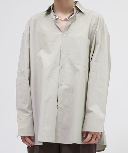 WESTBOY(ウエストボーイ)の「【WB ORIGINALS】Relaxy Casual Shirt WO22S2TP07(シャツ/ブラウス・メンズ・ホワイト/グレー/ブラック・M/L/XL)」の10枚目の写真