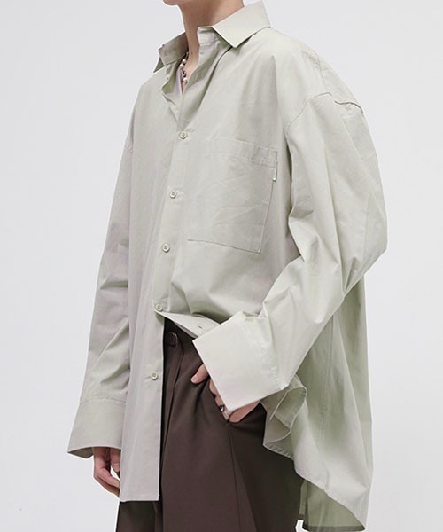 WESTBOY(ウエストボーイ)の「【WB ORIGINALS】Relaxy Casual Shirt WO22S2TP07(シャツ/ブラウス・メンズ・ホワイト/グレー/ブラック・M/L/XL)」の12枚目の写真