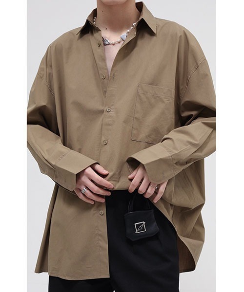 WESTBOY(ウエストボーイ)の「【WB ORIGINALS】Relaxy Casual Shirt WO22S2TP07(シャツ/ブラウス・メンズ・ホワイト/グレー/ブラック・M/L/XL)」の19枚目の写真