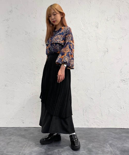 apres jour mignon（アプレジュールミニョン）の「デザインプリーツスカート【ZOZOTOWN限定アイテム】（スカート・レディース・ブラック/グレー・SMALL/MEDIUM/X-LARGE）」の7枚目の写真