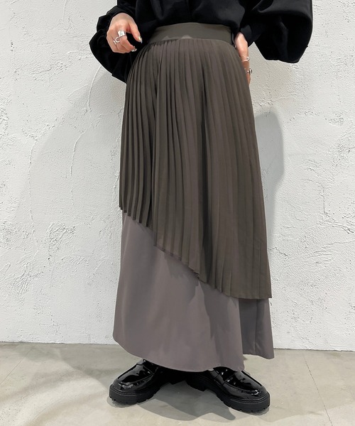 apres jour mignon（アプレジュールミニョン）の「デザインプリーツスカート【ZOZOTOWN限定アイテム】（スカート・レディース・ブラック/グレー・SMALL/MEDIUM/X-LARGE）」の12枚目の写真