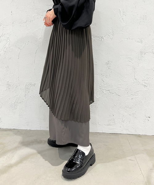apres jour mignon（アプレジュールミニョン）の「デザインプリーツスカート【ZOZOTOWN限定アイテム】（スカート・レディース・ブラック/グレー・SMALL/MEDIUM/X-LARGE）」の11枚目の写真