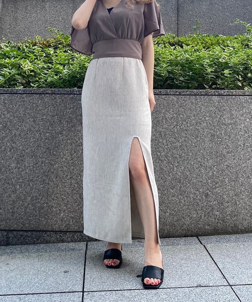 セール スリットタイトロングスカート スカート One Way ワンウェイ のファッション通販 Zozotown