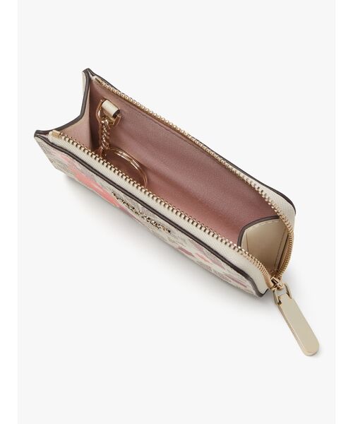 kate spade new york(ケイトスペード ニューヨーク)の「スペード フラワー チェリー ブロッサム コーテッド キャンバス キー ポーチ(キーケース/キーアクセサリー・レディース・その他・ONESIZE)」の2枚目の写真