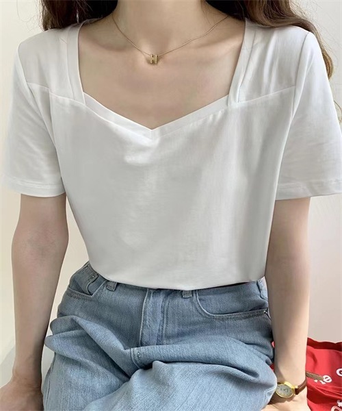 Dream garden(ドリームガーデン)の「カットソー半袖Tシャツ(Tシャツ/カットソー・レディース・ホワイト/ブラック/グリーン・M/L/2XL/XL)」の20枚目の写真