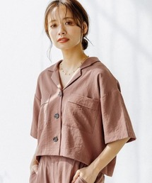 mysty woman | 開襟ショートシャツ 275122(シャツ/ブラウス)