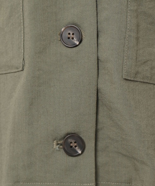 mysty woman(ミスティウーマン)の「開襟ショートシャツ 275122(シャツ/ブラウス・レディース・カーキ/アイボリー/モカ・FREE)」の20枚目の写真