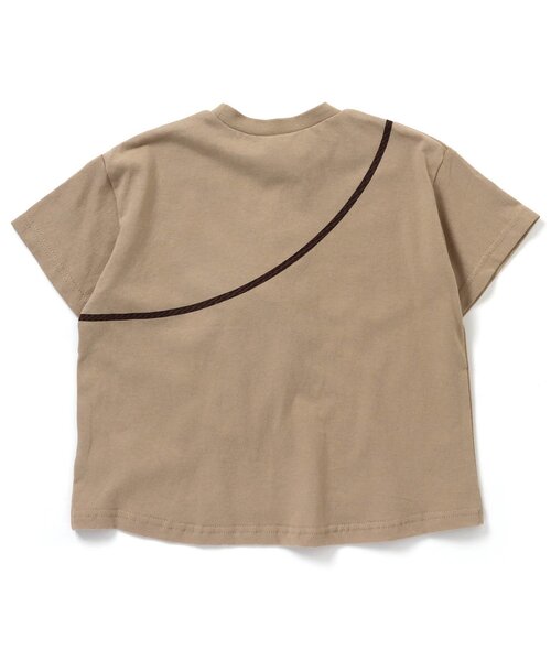 BREEZE(ブリーズ)の「アウトドアサコッシュTシャツ(Tシャツ/カットソー・キッズ・ベージュ/イエロー/チャコール/オフホワイト/ミント・140/130/100/110/120/90/150)」の20枚目の写真