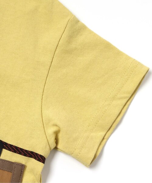 BREEZE(ブリーズ)の「アウトドアサコッシュTシャツ(Tシャツ/カットソー・キッズ・ベージュ/イエロー/チャコール/オフホワイト/ミント・140/130/100/110/120/90/150)」の8枚目の写真