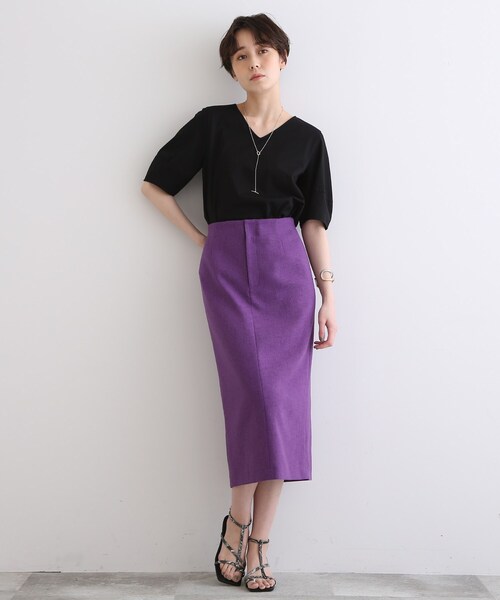INDIVI / インディヴィ クルーネックフォルムTシャツ INDIVI（インディヴィ）オフィシャルサイト | Tシャツ通販
