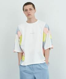 パッチスリーブ カットソー