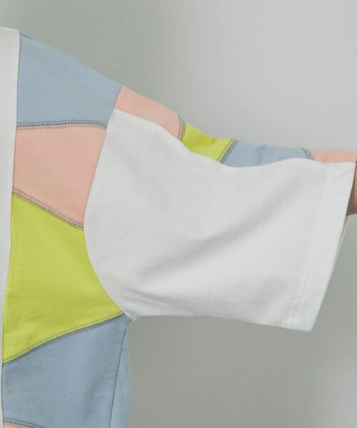 FRAPBOIS（フラボア）の「パッチスリーブ カットソー（Tシャツ/カットソー・レディース・ホワイト/ブルーグレー・2/1）」の12枚目の写真