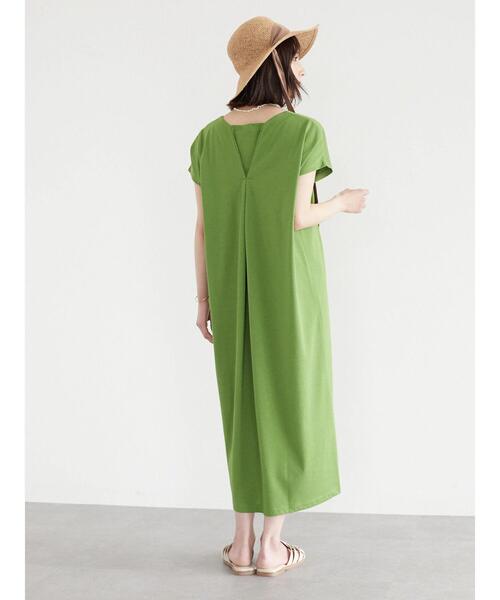 Green　Parks（グリーンパークス）の「バックマチ付カットワンピース（ワンピース・レディース・グレー/カーキ/グリーン・FREE）」の11枚目の写真