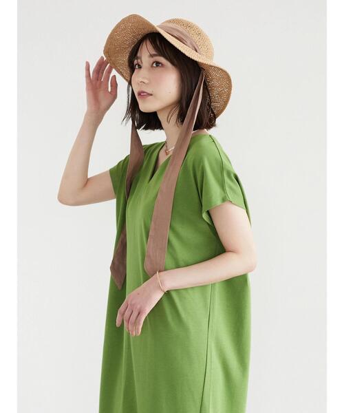 Green　Parks（グリーンパークス）の「バックマチ付カットワンピース（ワンピース・レディース・グレー/カーキ/グリーン・FREE）」の12枚目の写真