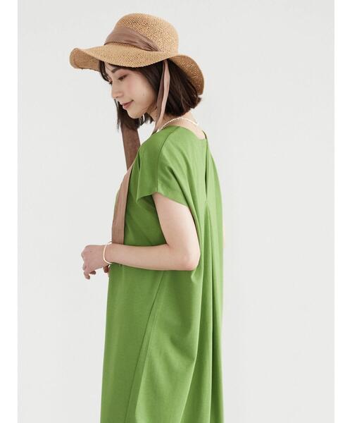 Green　Parks（グリーンパークス）の「バックマチ付カットワンピース（ワンピース・レディース・グレー/カーキ/グリーン・FREE）」の13枚目の写真