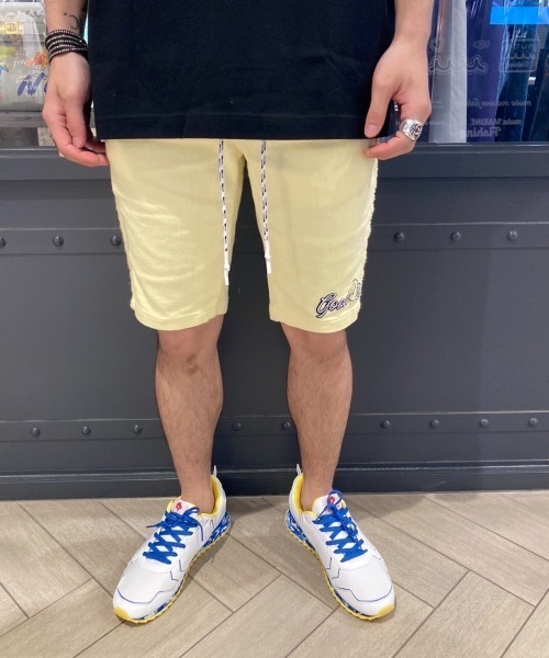 e JEANS（イージーンズ）の「e JEANS / イージーンズ/ good パイルショーツ（その他パンツ・メンズ・イエロー/ピンク/ブルー/ホワイト・MEDIUM/SMALL/LARGE）」の3枚目の写真