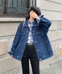 almo（アルモ）の「オーバーサイズデニムジャケット【YC】（デニムジャケット）」