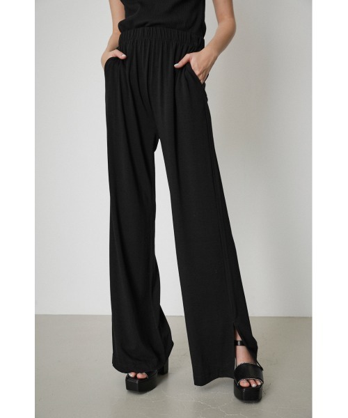 AZUL by moussy（アズールバイマウジー）の「ICE CLEAN SIDE SLIT PANTS/アイスクリーンサイドスリットパンツ（その他パンツ・レディース・ライトグレー/ライトブルー/ブラック・SMALL/MEDIUM）」の2枚目の写真