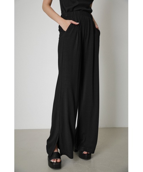 AZUL by moussy（アズールバイマウジー）の「ICE CLEAN SIDE SLIT PANTS/アイスクリーンサイドスリットパンツ（その他パンツ・レディース・ライトグレー/ライトブルー/ブラック・SMALL/MEDIUM）」の4枚目の写真