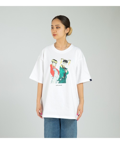 APPLEBUM（アップルバム）の「"Fly Girl" T-Shirt（Tシャツ/カットソー・メンズ・ブラック/ホワイト・MEDIUM/XX-LARGE/X-LARGE/LARGE/SMALL）」の8枚目の写真