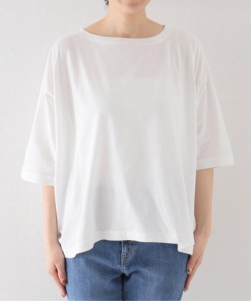 JOURNAL STANDARD LUXE（ジャーナルスタンダード　ラックス）の「オーガニックコットン プルオーバー（Tシャツ/カットソー・レディース・ホワイト/ブラック/ネイビー・FREE）」の13枚目の写真