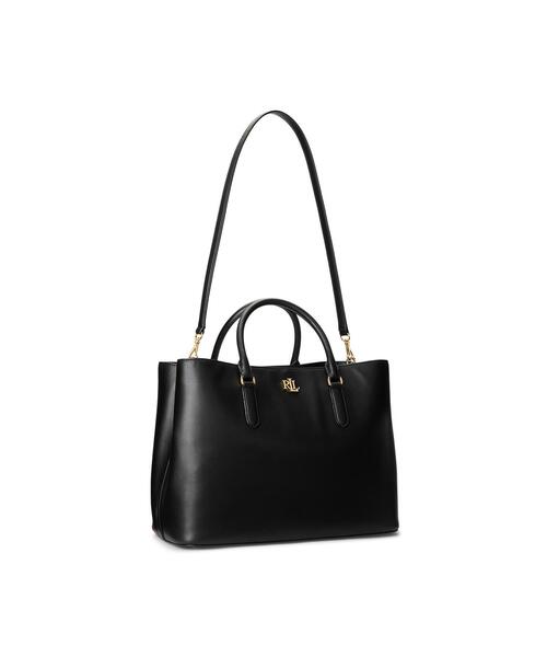 【Ralph Lauren】クロコダイル型押し♪ ラージ Marcy サッチェル スムーズ レザー ラージ Marcy サッチェル （ショルダーバッグ
