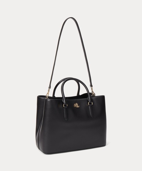LAUREN RALPH LAUREN(ローレン ラルフ ローレン)の「スムーズ レザー ラージ Marcy サッチェル(ハンドバッグ・レディース・ブラック系1・ONE)」の6枚目の写真