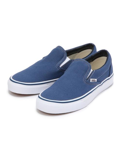 VANS(バンズ)の「VANS CLASSIC SLIP-ON 15SS ネイビー/ BCVANS C/SLP 15SS NVY(スリッポン・レディース・ネイビー・5h/6/4h/5)」の1枚目の写真