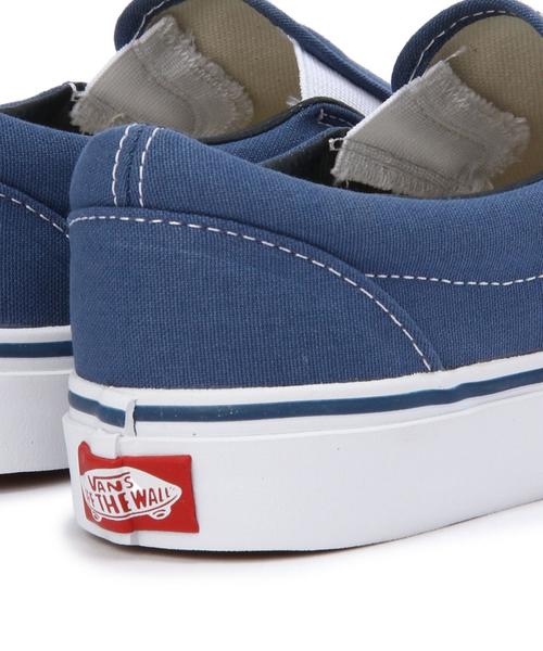 VANS(バンズ)の「VANS CLASSIC SLIP-ON 15SS ネイビー/ BCVANS C/SLP 15SS NVY(スリッポン・レディース・ネイビー・5h/6/4h/5)」の2枚目の写真