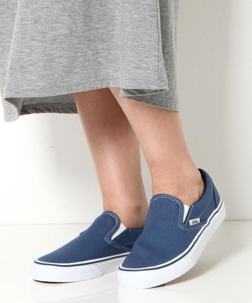 VANS(バンズ)の「VANS CLASSIC SLIP-ON 15SS ネイビー/ BCVANS C/SLP 15SS NVY(スリッポン・レディース・ネイビー・5h/6/4h/5)」の3枚目の写真