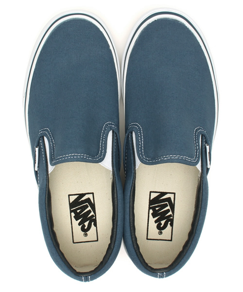 VANS(バンズ)の「VANS CLASSIC SLIP-ON 15SS ネイビー/ BCVANS C/SLP 15SS NVY(スリッポン・レディース・ネイビー・5h/6/4h/5)」の5枚目の写真