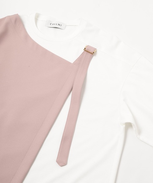 CULLNI 22aw セットアップ　ピンク CULLNI（クルニ）の「22-AW-036 / Color Block Front Zip Hoodie