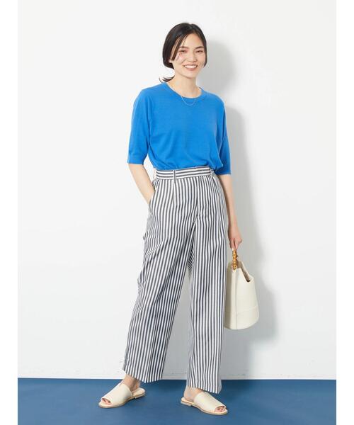 AMERICAN HOLIC(アメリカンホリック)の「クルーネックニットプルオーバー -ウォッシャブル-(ニット/セーター・レディース・ブラック/ブルー/グリーン/アイボリー・M/L)」の22枚目の写真