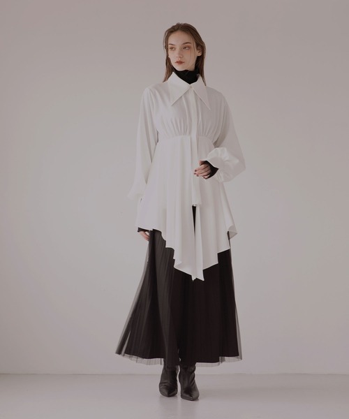 スカート MIELI INVARIANT Tulle Layer Pleat Pants MIELI INVARIANT（ミエリインヴァリアント）の「Tulle Layer