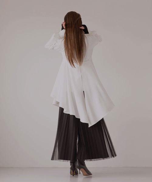 MIELI INVARIANT チュールプリーツパンツ　黒　ブラック MIELI INVARIANT チュールプリーツパンツ 黒 ブラック - メルカリ