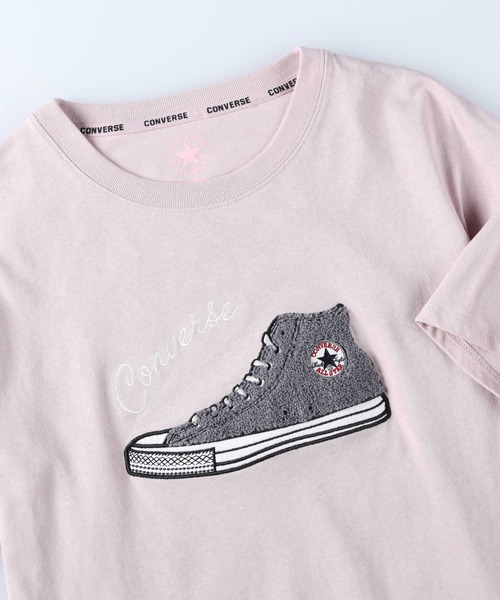CONVERSE（コンバース）の「【CONVERSE】サガラシューズＴシャツ（Tシャツ/カットソー・レディース・ブルー/ピンク/ホワイト/ブラック・M/L）」の16枚目の写真