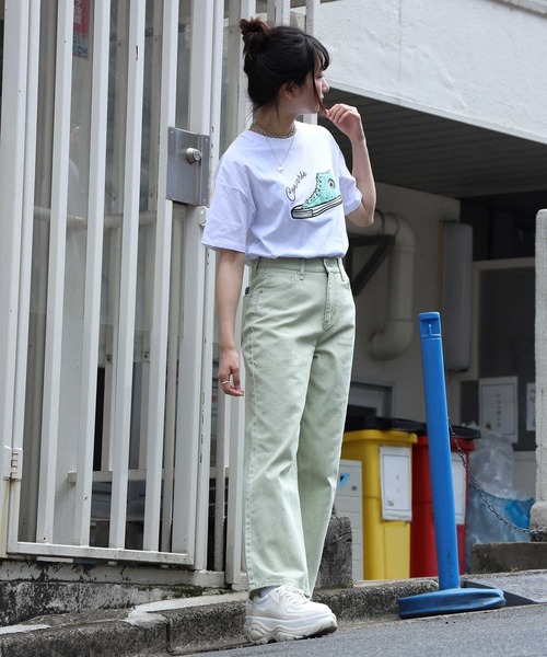 CONVERSE（コンバース）の「【CONVERSE】サガラシューズＴシャツ（Tシャツ/カットソー・レディース・ブルー/ピンク/ホワイト/ブラック・M/L）」の17枚目の写真