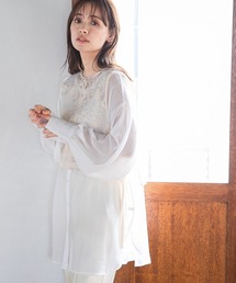 刺繍ベストセットシアーシャツ 350701