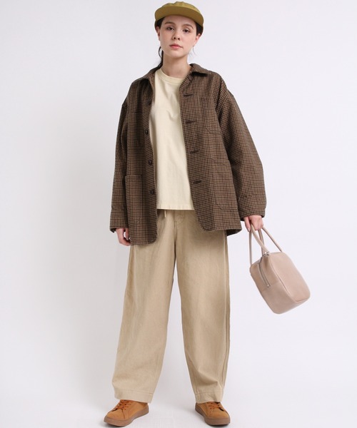 RNA-N(アールエヌエーエヌ)の「M1924 布帛コンビギャザースリーブプルオーバー(Tシャツ/カットソー・レディース・パープル/イエロー/グレー・MEDIUM)」の17枚目の写真